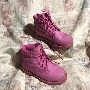 Timberland Little Girls Pink Boots